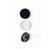 Buton pentru mobila ingropat Dipo, finisaj alb mat, D 74 mm