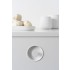 Buton pentru mobila ingropat Dipo, finisaj alb mat, D 74 mm