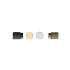 Buton pentru mobila Arpa, finisaj negru periat, D:22 mm