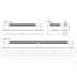 Buton pentru mobila Arpa Plate, finisaj alama intunecata periata, 70x25 mm