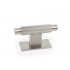 Buton pentru mobila Arpa Plate, finisaj otel inoxidabil, 70x25 mm