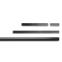 Maner pentru mobila Flapp Aluminium, finisaj negru periat, L:1100 mm