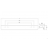 Maner pentru mobila Flapp Aluminium, finisaj negru periat, L:1100 mm