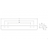 Maner pentru mobila Flapp Wood, finisaj nuc, L:1100 mm