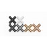 Buton pentru mobila Equis, finisaj cupru lustruit, 40x40 mm