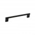 Maner pentru mobila Graf Mini, finisaj negru periat, L= 182 mm