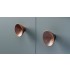 Buton din lemn pentru mobila Conic Wood, finisaj nuc, D 43 mm