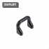 Maner pentru mobila Soft, finisaj negru mat, L 40 mm
