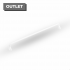 Maner pentru mobila Soft, finisaj alb mat, L 200 mm