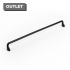 Maner pentru mobila Soft, finisaj negru mat, L 328 mm