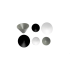 Buton pentru mobila Conic Zamak, finisaj gri muschi, D 29.4 mm