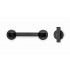 Buton pentru mobila Oto, finisaj negru texturat, 60x37 mm