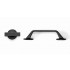 Buton pentru mobila Oto, finisaj negru texturat, 60x37 mm