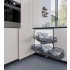 846BE/DX-45 - Cos semiluna cu amortizare titanio antislip - Montaj Dreapta