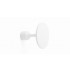 Agatatoare cuier Floid, finisaj alb mat, D:60 mm