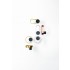Agatatoare cuier rotunda Orbit, finisaj negru mat/cupru periat, 75x45 mm