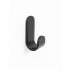 Agatatoare cuier Tok, finisaj negru mat, 25x65x30 mm