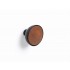 Agatatoare cuier Bol, finisaj negru mat cu lemn sapelli natur, 45x31.2 mm