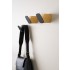 Agatatoare cuier Megg, finisaj frasin negru mat lacuit, 46.6x45x63.6 mm