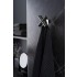 Agatatoare cuier Equis, finisaj nichel negru lustruit, 80x80x60 mm
