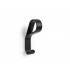 Agatatoare cuier Belt, finisaj negru mat, 113.9x22x64.6 mm