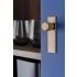 Buton pentru mobila Arpa Plate, finisaj alama rustica, L:100 mm