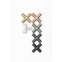 Buton pentru mobila Equis, finisaj nichel negru lustruit, 40x40 mm