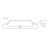 Maner pentru mobila Belt, finisaj maro mocca, L: 221.3 mm