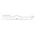 Maner pentru mobilier Brave negru mat, L= 600 mm