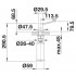 Dozator Blanco TORRE Satin Gold