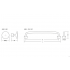 Maner pentru mobilier Floid, finisaj cositor, L:143,6 mm