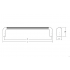 Maner pentru mobilier Lines, L:330 mm, finisaj gri cenusiu periat