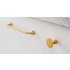 Buton pentru mobila Floid, finisaj auriu periat, D:34,8 mm