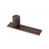 Buton pentru mobila Arpa Plate, finisaj alama rustica, L:100 mm