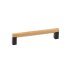 Maner pentru mobila Eto, finisaj gri lava/stejar, L:174.6 mm