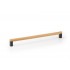 Maner pentru mobila Eto, finisaj gri lava/stejar, L:334.6 mm