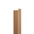 Maner pentru mobila Wing, finisaj alama cava periata, L:350 mm