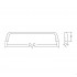 Maner pentru mobilier Graf Mini Long, finisaj alama intunecata periata, L: 1200 mm