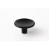 Buton pentru mobila Disc Zamak, finisaj negru mat, D 38 mm