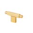 Buton pentru mobila Arpa, finisaj alama intunecata periata, 70x35 mm