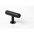 Buton pentru mobila Rille, finisaj negru periat, 55x38.5 mm