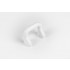 Maner pentru mobila Soft, finisaj alb mat, L 40 mm