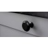 Buton pentru mobila Land, finisaj negru mat, D:40 mm