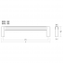 Maner pentru mobila Brooklyn, finisaj bronz periat, L:330 mm