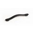 Maner Oblong din piele neagra pentru mobilier, cu ornament finisaj negru mat, L 197 mm