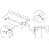 Maner pentru mobilier Ona, finisaj otel inoxidabil, L:200 mm