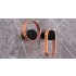 Agatatoare cuier rotunda Orbit, finisaj negru mat/cupru periat, 75x45 mm