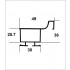 SM 4470 AU 3M - Profil maner tip L Auriu
