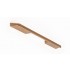 Maner pentru mobila Rail, finisaj alama cava periata, L 280 mm