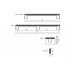 Maner pentru mobilier Graf Mini Long, finisaj negru periat, L: 1200 mm